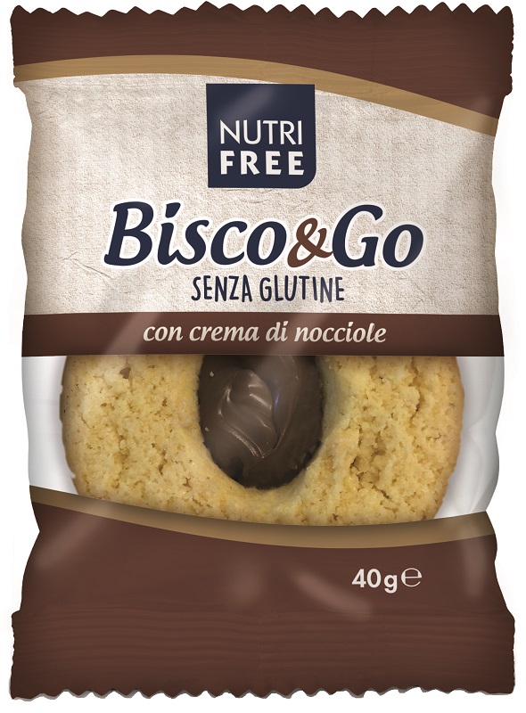 NUTRIFREE BISCO&GO CON CREMA DI NOCCIOLE 40 G - farmasorriso.com