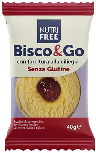 NUTRIFREE BISCO&GO CON FARCITURA ALLA CILIEGIA 40 G - farmasorriso.com