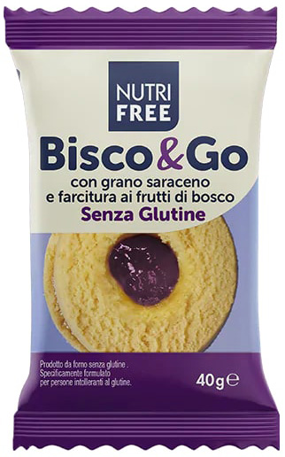 NUTRIFREE BISCO&GO CON GRANO SARACENO E FARCITURA AI FRUTTI DI BOSCO 40 G - farmasorriso.com