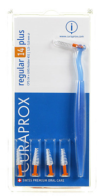 CURAPROX CPS REGULAR CPS 14 CON 5 SCOVOLINI + SUPPORTO - farmasorriso.com