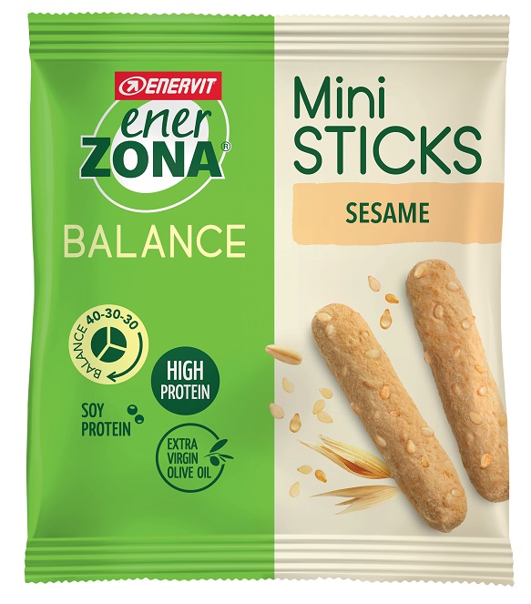 ENERZONA MINI BREAD STICKS SESAME 22 G - farmasorriso.com