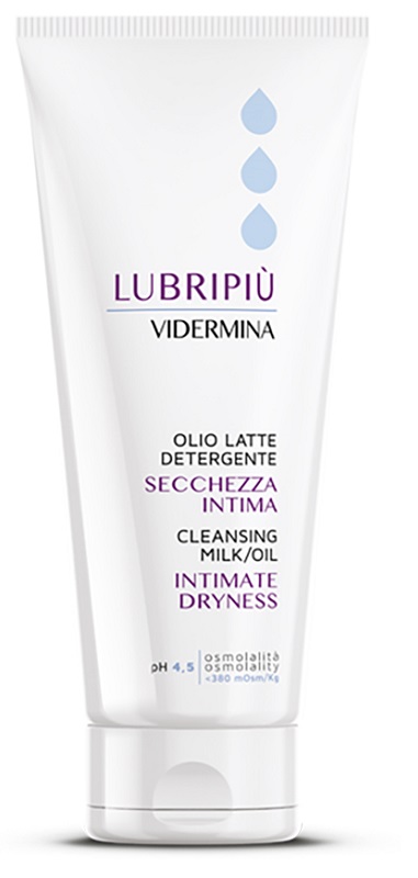 VIDERMINA LUBRIPIU' OLIO LATTE DETERGENTE SECCHEZZA INTIMA 200 ML - farmasorriso.com