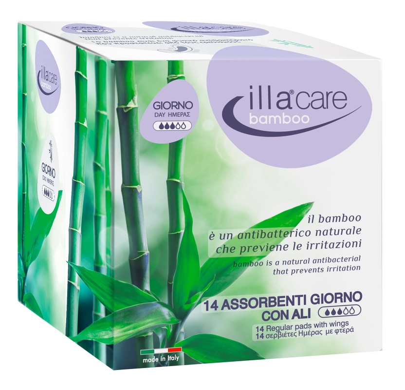 ILLA CARE BAMBOO ASSORBENTE GIORNO 14 PEZZI - farmasorriso.com