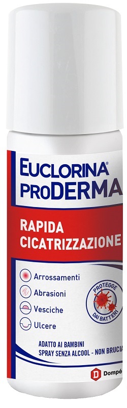 EUCLORINA PRODERMA RAPIDA CICATRIZZAZIONE SPRAY 125 ML - farmasorriso.com