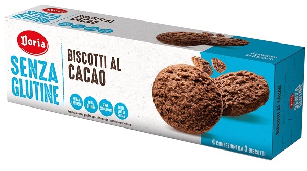 DORIA BISCOTTI CACAO 4X37,5 G - farmasorriso.com