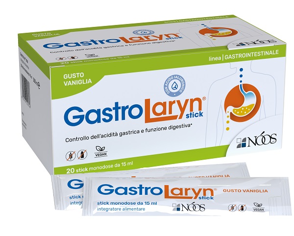 GASTROLARYN 20 STICK DA 15 ML GUSTO VANIGLIA SENZA GLUTINE SENZA LATTOSIO - farmasorriso.com