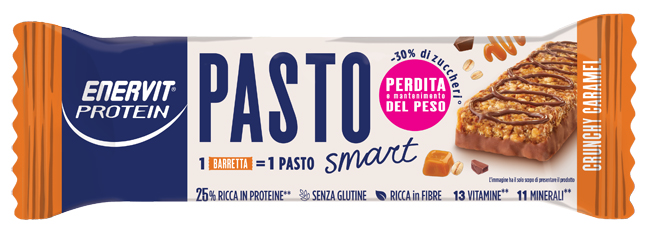 ENERVIT PROTEIN PASTO SOSTITUTIVO CRUNCHY CARAMEL 55 G - farmasorriso.com