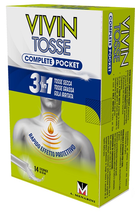 VIVIN TOSSE POCKET 14 STICK PACK SCIROPPO 10 ML - farmasorriso.com