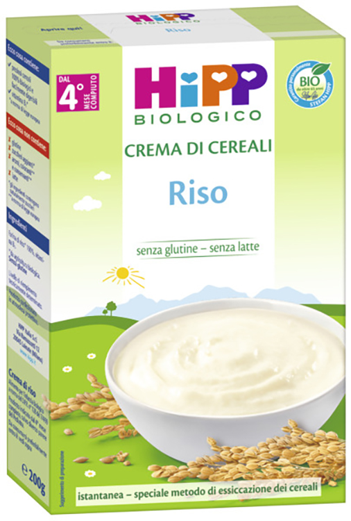 HIPP BIO CREMA CEREALI RISO 200 G - farmasorriso.com