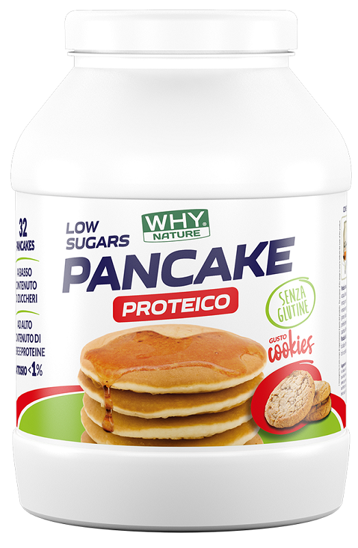WHYNATURE LOW SUGAR PANCAKE GLUTEN FREE COOKIES 800 G - farmasorriso.com