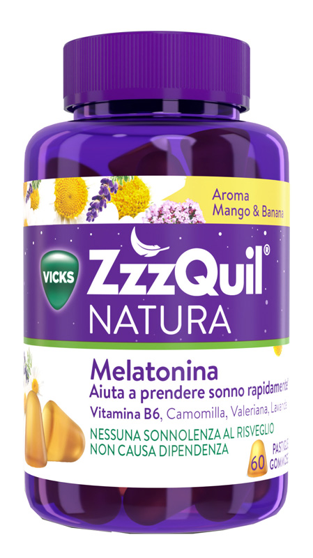 ZZZQUIL NATURA MANGO & BANANA 60 PASTIGLIE GOMMOSE - farmasorriso.com