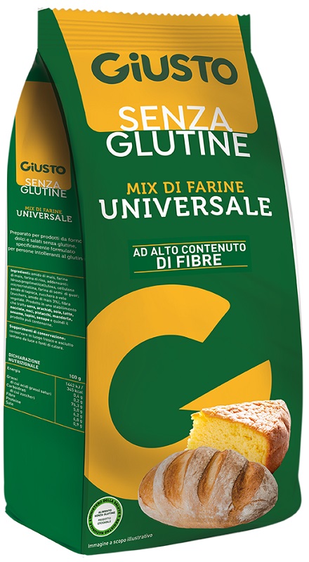 GIUSTO SENZA GLUTINE MIX DI FARINE UNIVERSALE 500 G - farmasorriso.com
