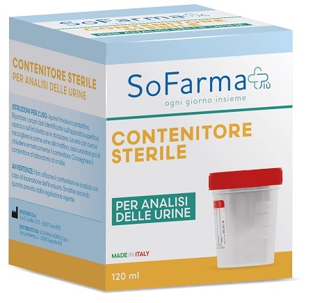CONTENITORE URINA IN POLIPROPILENE DA 120 ML SOFARMAPIU' - farmasorriso.com