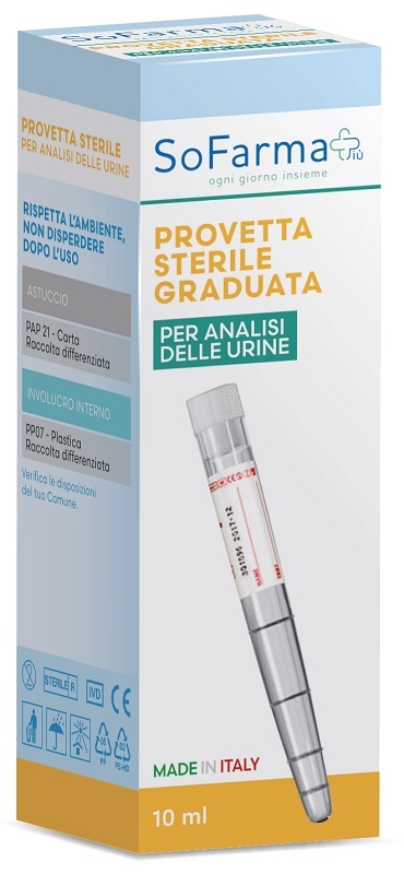 PROVETTA URINA 10 ML SOFARMAPIU' - farmasorriso.com