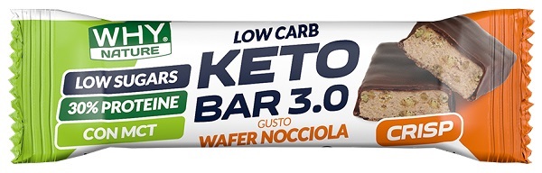 WHYNATURE KETO 3,0 WAFER NOCCIOLA CRISP 30 G - farmasorriso.com