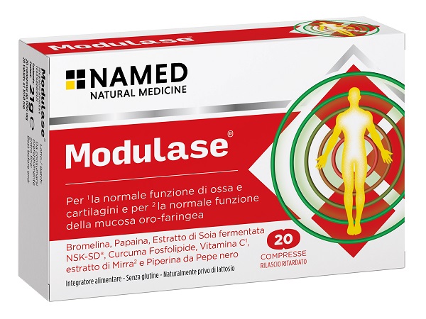 MODULASE 20 COMPRESSE RILASCIO RITARDATO SENZA GLUTINE NATURALMENTE PRIVO DI LATTOSIO - farmasorriso.com