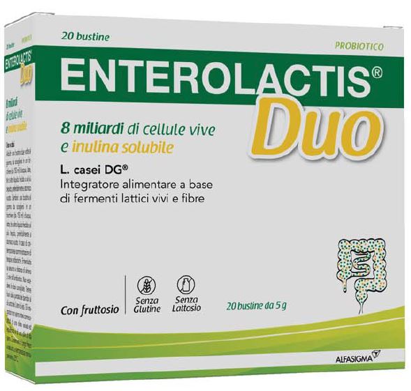 ENTEROLACTIS DUO INULINA 20 BUSTINE 5 G - farmasorriso.com