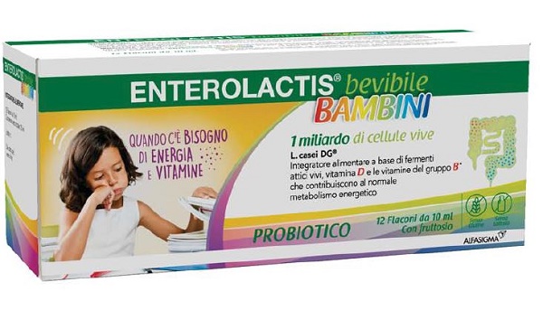 ENTEROLACTIS BAMBINI BEVIBILE 12 FLACONI DA 10 ML - farmasorriso.com