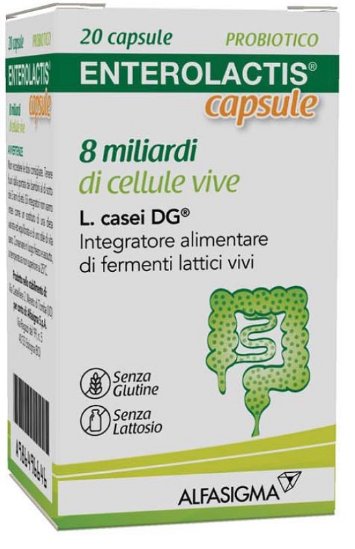 ENTEROLACTIS 20 CAPSULE 8 MILIARDI DI CELLULE VIVE - farmasorriso.com