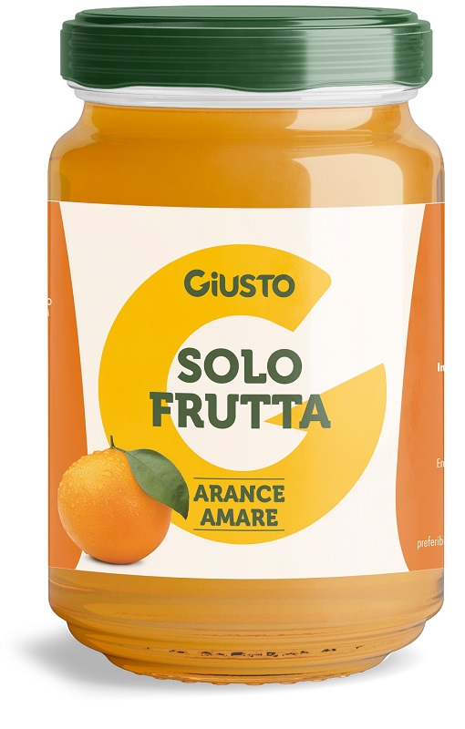 GIUSTO SOLO FRUTTA CONFETTURA ARANCE AMARE 220 G - farmasorriso.com