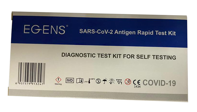 TEST ANTIGENICO RAPIDO COVID-19 EGENS AUTODIAGNOSTICO DETERMINAZIONE QUALITATIVA ANTIGENI SARS-COV-2 IN TAMPONI NASALI MEDIANTE IMMUNOCROMATOGRAFIA - farmasorriso.com