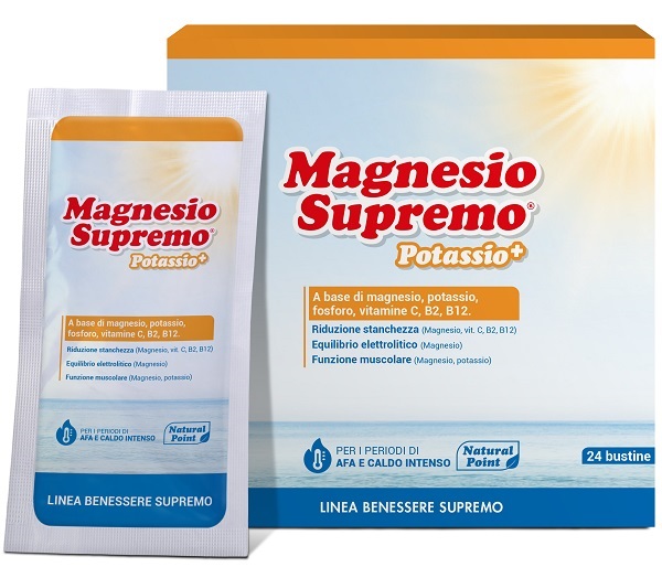 MAGNESIO SUPREMO POTASSIO+ 24 BUSTINE - farmasorriso.com