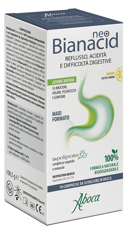 NEOBIANACID 70 COMPRESSE GUSTO LIMONE - farmasorriso.com